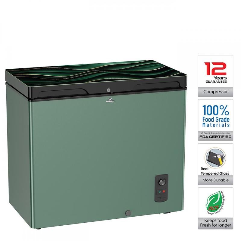 Picture of Walton Glass Door Cest Freezer 205 litter WCF-2T5-GDEL-GX  