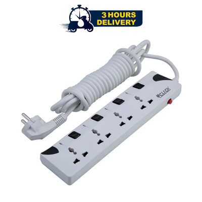 Picture of Click Safe Extension Socket 4 SKT, 2 Pin, 5 Yard
