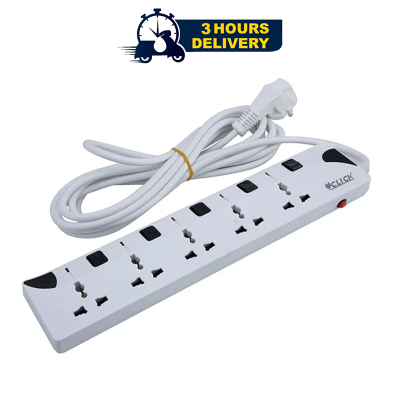 Picture of Click Safe Extension Socket 5 SKT, 2 Pin, 5 Yard