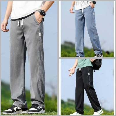 Picture of 3 Piece Combo SUPER SOFT DENIM TROUSER (Ash , Sky Blue, Black)