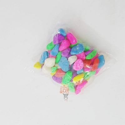 Picture of Color Stone mini pack for Aquarium  or flower potted decoration (100gm)-90 gm