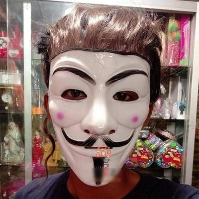 Picture of Joker Mask Costumes For Child | Joker Mask for Man | Joker Mask for Boy-White