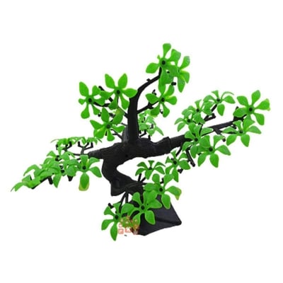 Picture of Aquarium Decoration Plant Green Bonsai Tree | Aquarium Artificial Bot-Gas Plastic Plant (7 inches)-250 gm