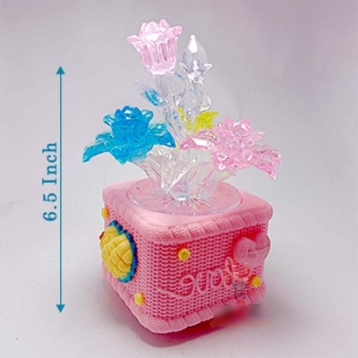 Picture of Love Showpiece with Music and Rotating-Pink