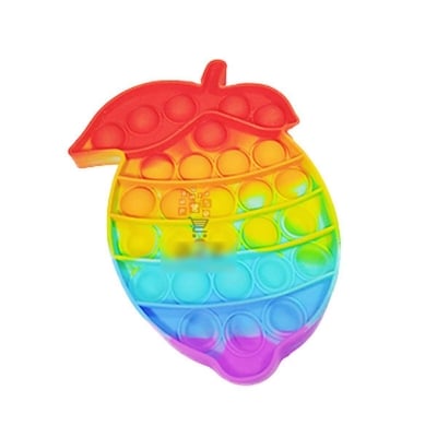 Picture of Lemon pop it toy | Lebu Shape Popit Toy for kids-Multicolor