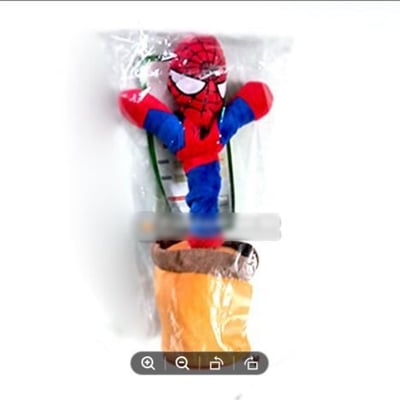 Picture of Talking, Dancing and Singing Cactus Spiderman for Kids-Red