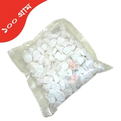 Picture of White Marble Stone for Aquarium, Fish Jar, Fish Tank or Flower Vase Decoration (100gm)-100 gm