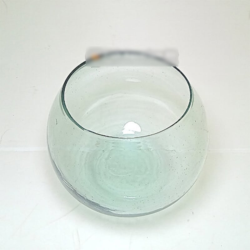 Picture of 4 Inch Bangladeshi Transparent Glass Bowl | Four Inches Fish Aquarium Jar-White