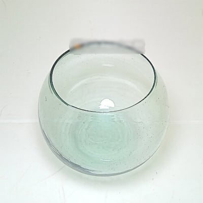Picture of 4 Inch Bangladeshi Transparent Glass Bowl | Four Inches Fish Aquarium Jar-White