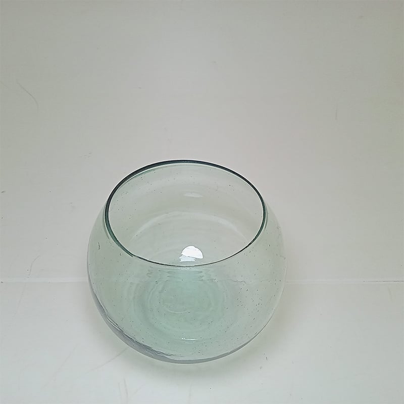 Picture of 5 Inch Bangladeshi Transparent Glass Bowl | Five Inches Fish Aquarium Jar-White