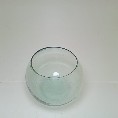 Picture of 5 Inch Bangladeshi Transparent Glass Bowl | Five Inches Fish Aquarium Jar-White