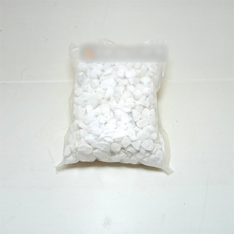 Picture of White Marble Stone for Aquarium, Fish Jar, Fish Tank or Flower Vase Decoration (250gm)-250 gm