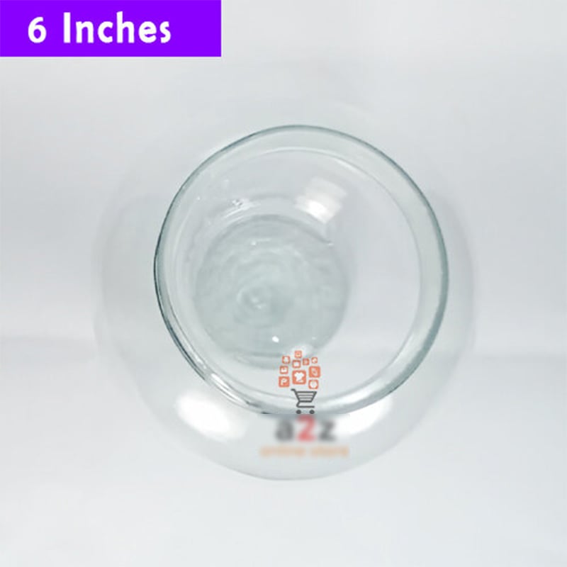 Picture of 6 inches Fish Glass Bowl or Fish Jar  Deshi Jar for Small Fish  Aquarium Bangla jar-White