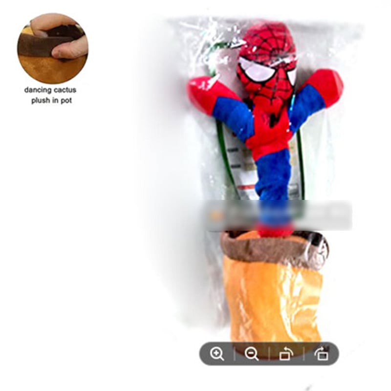 Picture of Talking, Dancing and Singing Cactus Spiderman for Kids-Red