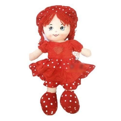 Picture of China Cotton Doll Toys Soft Kawaii Girls Toy Stuff Doll for Christmas Birthday Gift-Red