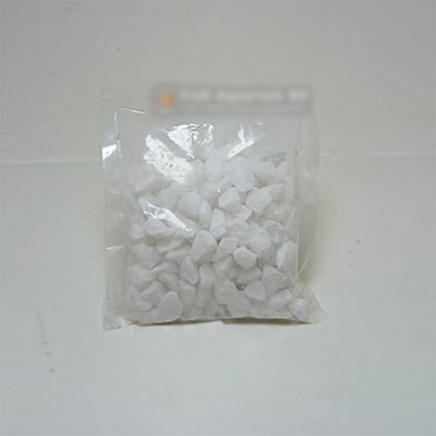 Picture of White Marble Stone for Aquarium, Fish Jar, Fish Tank or Flower Vase Decoration (250gm)-250 gm