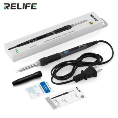 Picture of Adjustable Temperature Soldering Iron LCD Display AC 220V 80W~90W Fast Heating Soldering Iron Born for Mobile Repairing & Servicing Relife Sunshine Koocu 936 SL-936D 