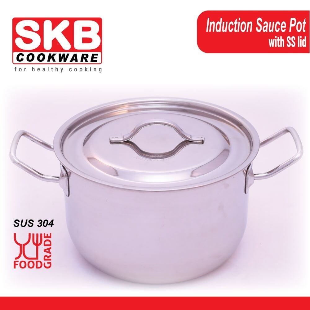 Picture of SKB 26cm Induction Sauce Pot - 8.3L Food Grade Stainless Steel -Multicolor