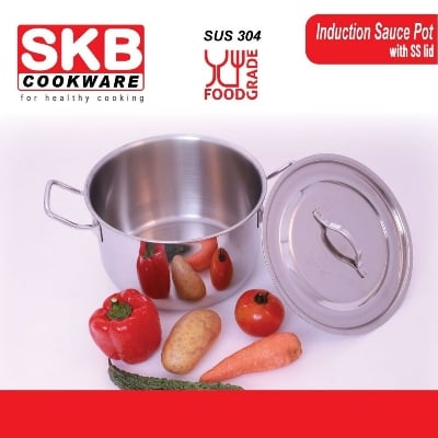 Picture of SKB 26cm Induction Sauce Pot - 8.3L Food Grade Stainless Steel -Multicolor