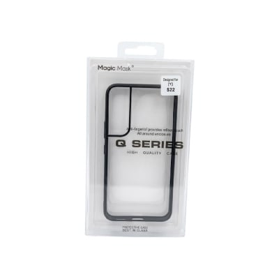 Picture of For Samsung Galaxy S22 - Luxury Premium Quality Antibacterial Q Series Clear Glass Case Cover