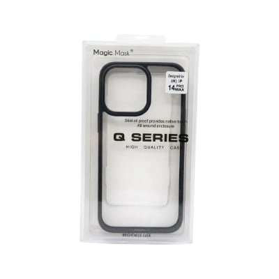 Picture of For Apple iPhone 14 Pro Max - Luxury Premium Quality Antibacterial Q Series Clear Glass Case Cover
