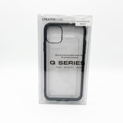 Picture of For Apple iPhone 11 Pro Max - Luxury Premium Quality Antibacterial Q Series Clear Glass Case Cover