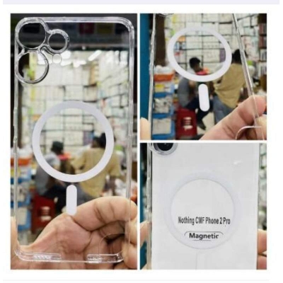 Picture of For Nothing CMF Phone 2 Pro Anti Yellow Phone Case Magsafe Clear Case Animation Magnetic Suffering Mobile Transparent Phone Back Cover