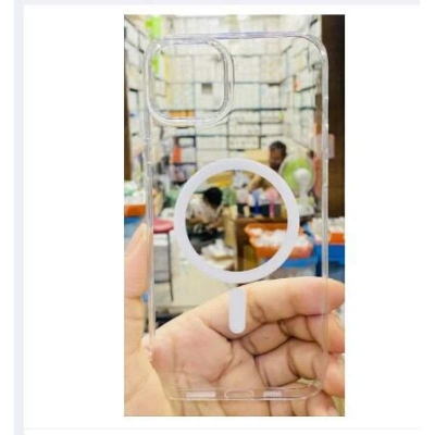 Picture of Iphone 14 Plus / 15 Plus Anti Yellow Phone Case Magsafe Clear Case Animation Magnetic Suffering Mobile Transparent Phone Back Cover Cover
