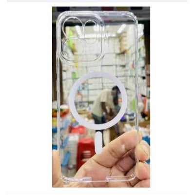 Picture of Oppo Reno14 F Anti Yellow Phone Case Magsafe Clear Case Animation Magnetic Suffering Mobile Transparent Phone Back Cover Cover