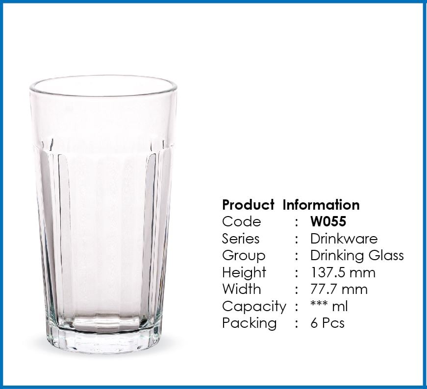 Picture of Progressive - Refined Taste - Panel Tumbler Glass For Water & Juice 6 PCS OF SET. - Kitchen & Dining - Fun To Have- Delights