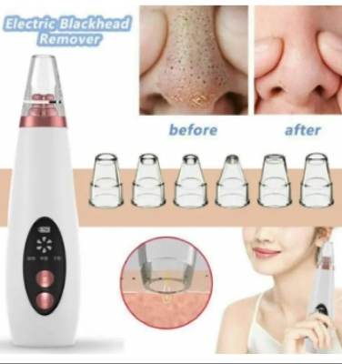 Picture of Electric Facial Pore Vacuum Cleaner and Blackhead Remover - Black