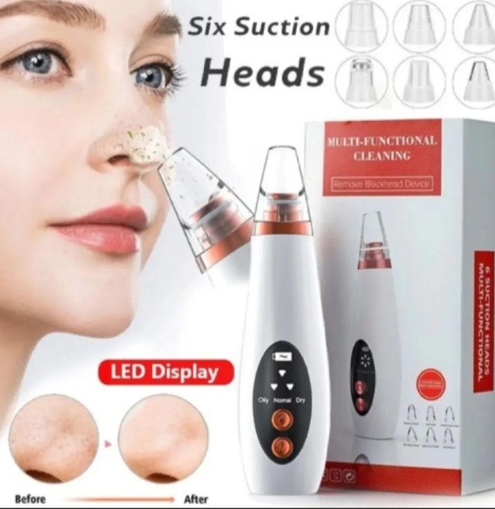 Picture of Electric Facial Pore Vacuum Cleaner and Blackhead Remover - Black