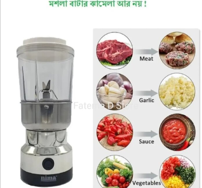 Picture of Nima Magic 2-in-1 Electric Blender and Grinder - Silver