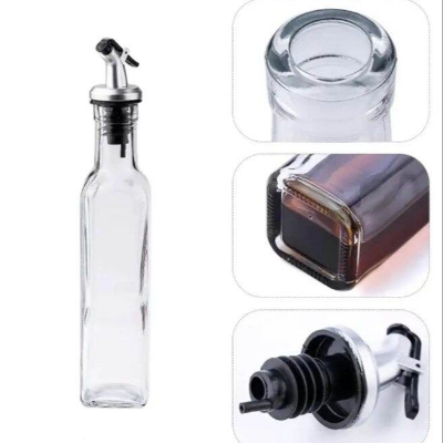 Picture of Transparent Glass Olive Oil Bottle - 250ml