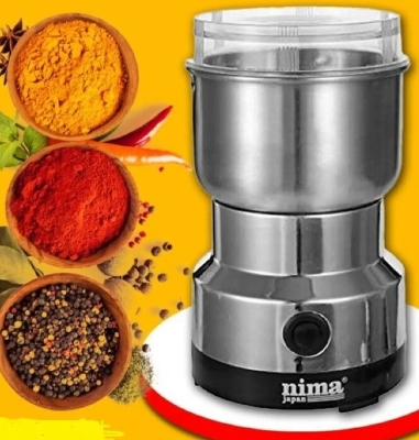 Picture of Nima NM-8300 Mini Portable Electric Grinder - Stainless Steel - Silver