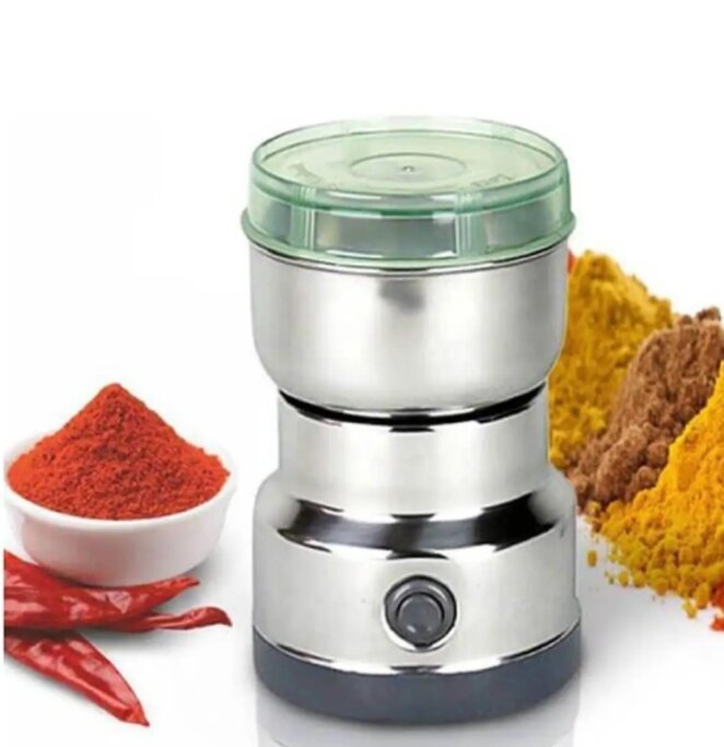 Picture of Nima NM-8300 Mini Portable Electric Grinder - Stainless Steel - Silver
