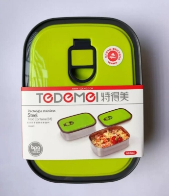 Picture of Tedemei Stainless Steel Insulated Lunch Box - 680ml - Multicolor
