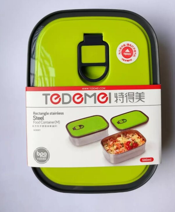Picture of Tedemei Stainless Steel Insulated Lunch Box - 680ml - Multicolor