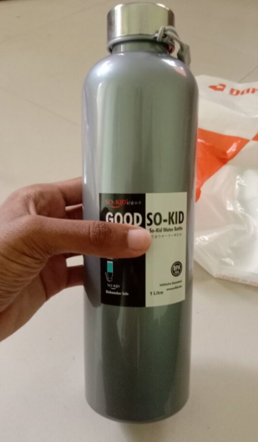 Picture of Water Bottle with Lid - 500ml - Multicolor