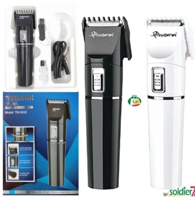Picture of Tianmin TM-6032 Professional Beard Trimmer and Hair Clipper - Black & White