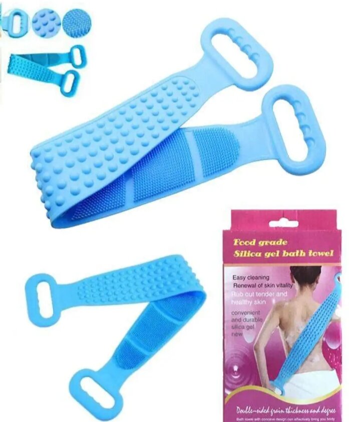 Picture of Silicone Bath Body Brush and Shower Back Scrubber - Multicolor