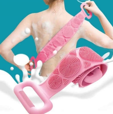 Picture of Silicone Bath Body Brush and Shower Back Scrubber - Multicolor