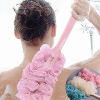 Picture of Long Handle Bath Sponge and Shower Scrubber - Multicolor - Multicolor