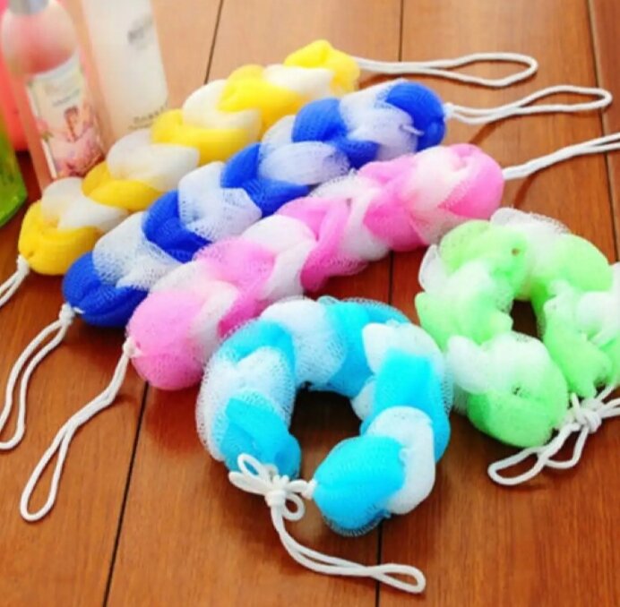 Picture of Flower-Shaped Bath Loofah Sponge - Random Color - Multicolor