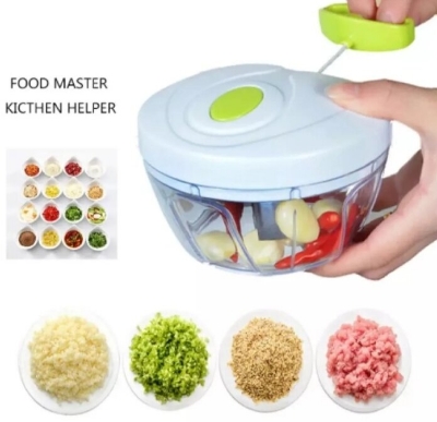 Picture of Mini Handheld Plastic Chopper with 3 Blades - Multicolor