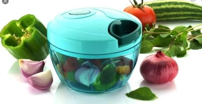 Picture of Mini Handheld Plastic Chopper with 3 Blades - Multicolor