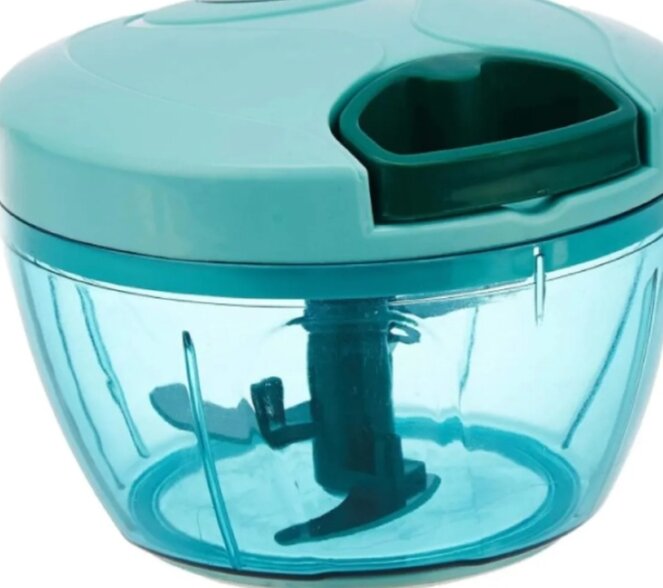 Picture of Mini Handheld Plastic Chopper with 3 Blades - Multicolor