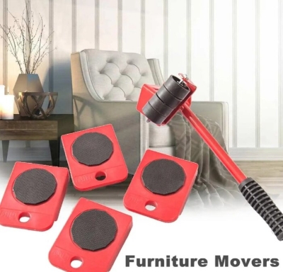 Picture of 5-Piece Furniture Mover Lifter and Slider Set - Multicolor