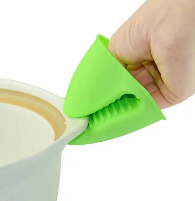 Picture of 2-Piece Silicone Oven Pot Holder Gloves - Multicolor