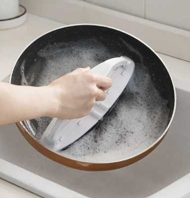 Picture of Foldable Cleaning Brush with Handle for Kitchen, Bathroom and Glass - Multicolor